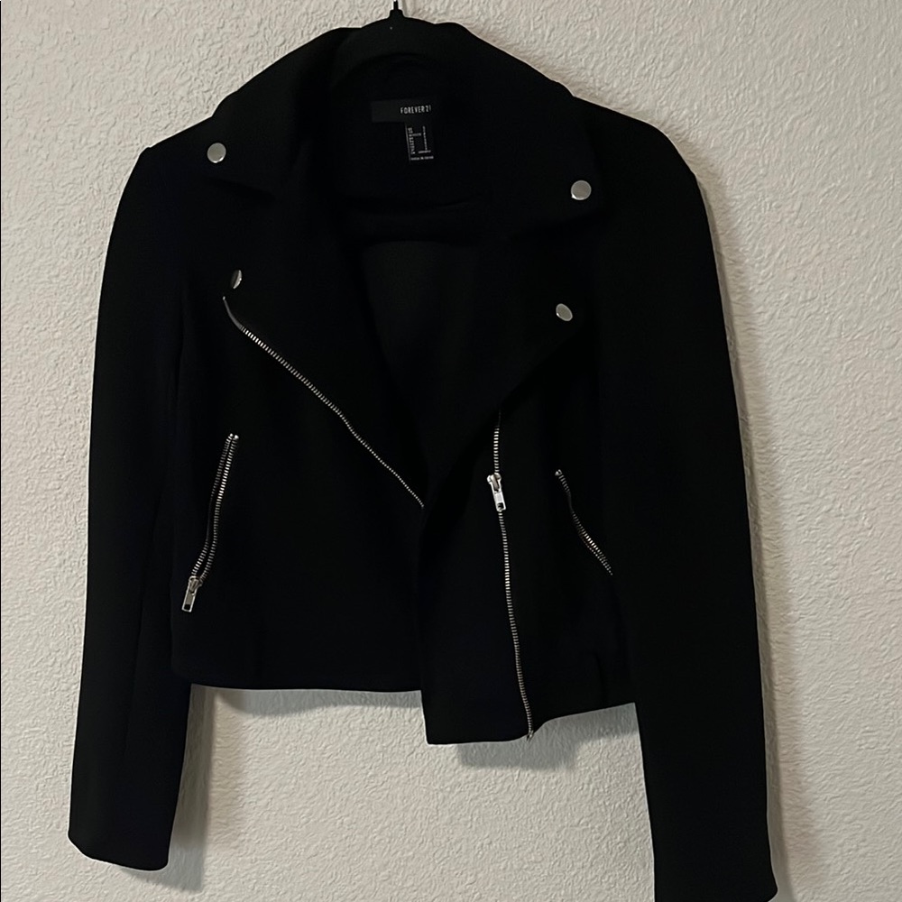 Black moto jacket
